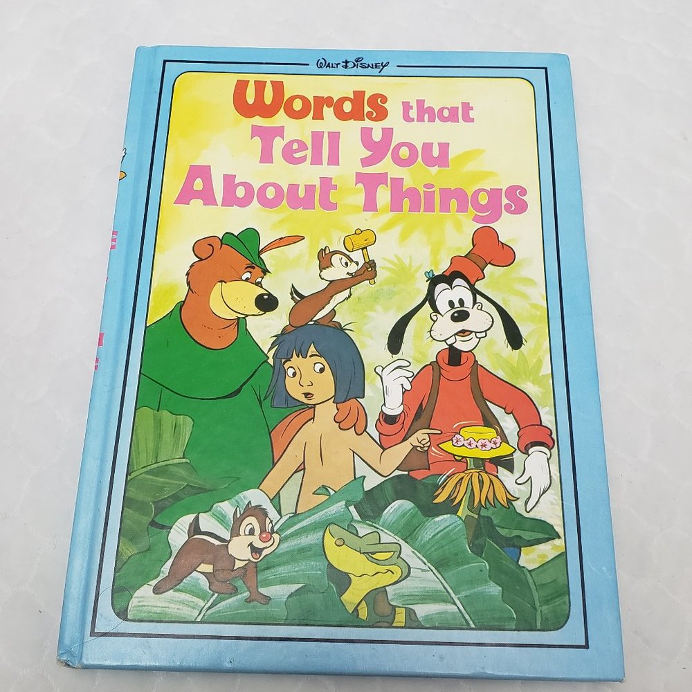 Disney Words That Tell You About Things Vintage 1976 Book